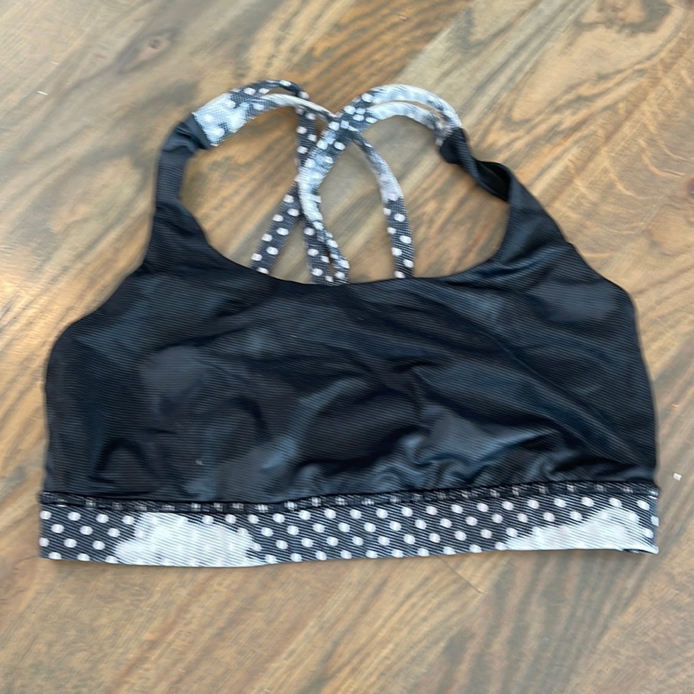 Lululemon Black Energy Bra Size 6